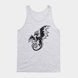 Space Dragon (Black) Tank Top